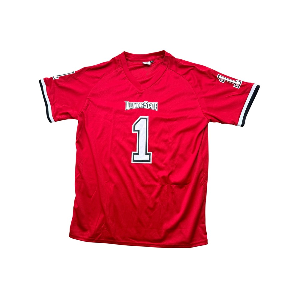 Illinois State Redbirds Jersey XL #1‎ Red Football Style Synergy Imports